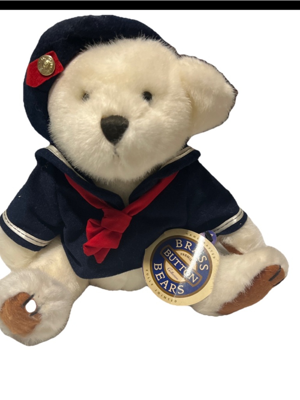 Vintage 1996 "Taylor" The Brass Button Bear Collection by Pickford Bears Ltd